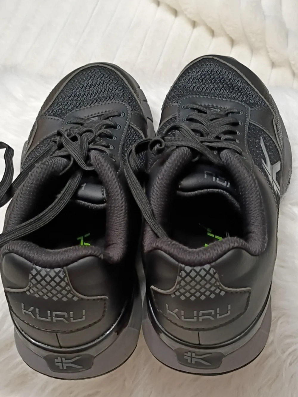 Kuru Quantum 2 Black Plantar Fascitis Orthopedic Support Walking Work Shoes 9M